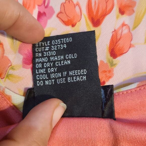 𝅺Byer Dress size 8 spring Floral all over Coral - Picture 6 of 8